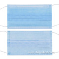 Disposable Mask Blue Side Folded disposable face mask earloop Manufactory